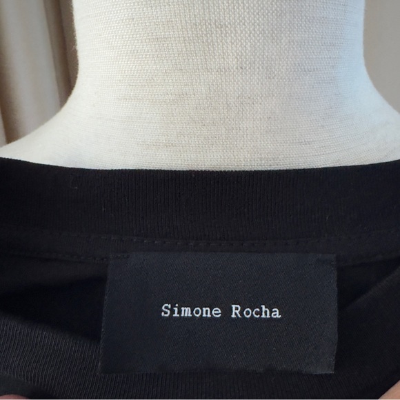 Simone Rocha Long Sleeve Ruched Flower Top - Picture 8 of 10